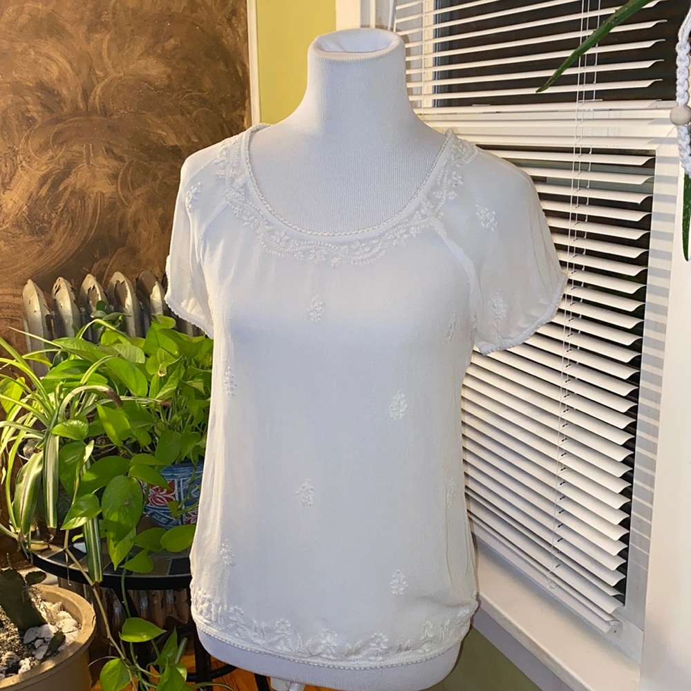 Lucky Brand Cream Top